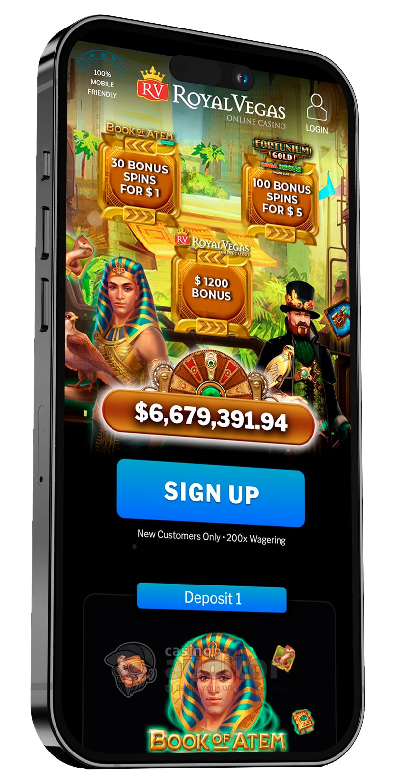 Royal Vegas $1 Minimum Deposit Casino